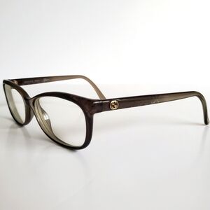 Women's Gucci Eyeglasses Brown With Gold Accent GG3699 G2D Gucci Eyewear